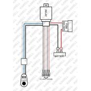 Kawell® 2 Leg Wiring Harness Include Switch Kit Suppot 180W Light Wiring Harness and Switch