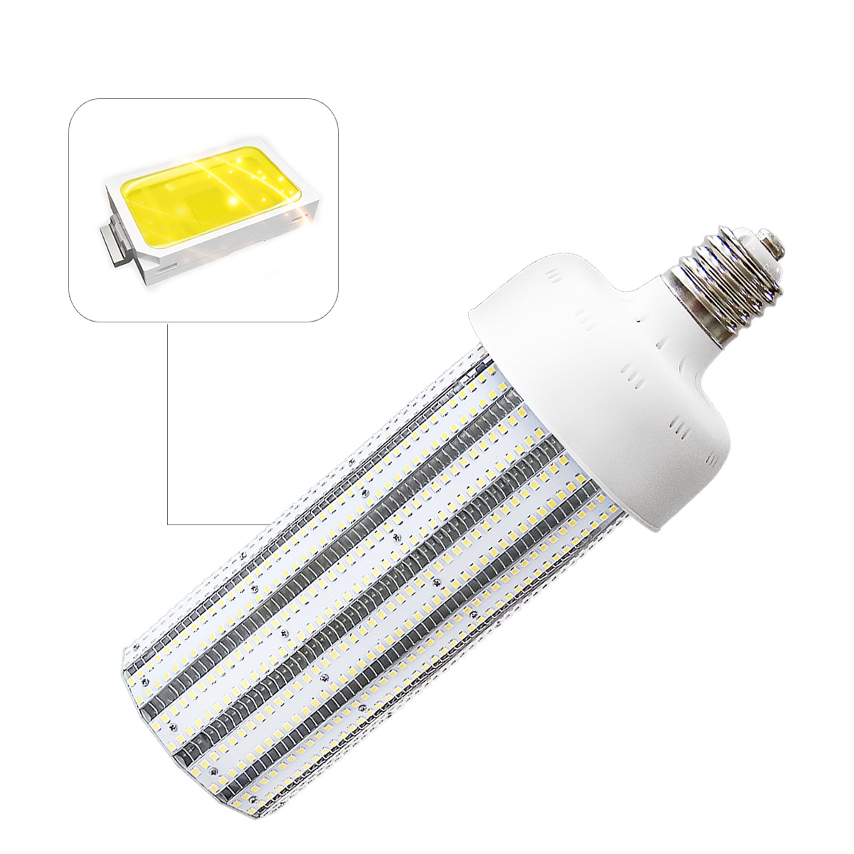 KAWELL 100W LED Corn Light Bulb, E39 Large Mogul Base LED Street/Area Light, Replacement for Fixtures HID/HPS/Metal Halide or CFL, 12000 lumen 3200K (Warm White) UL Listed TUV-Qualified DLC Certified